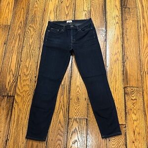 J. Crew Women's Toothpick Dark Blue Wash Skinny Jeans- Size 27